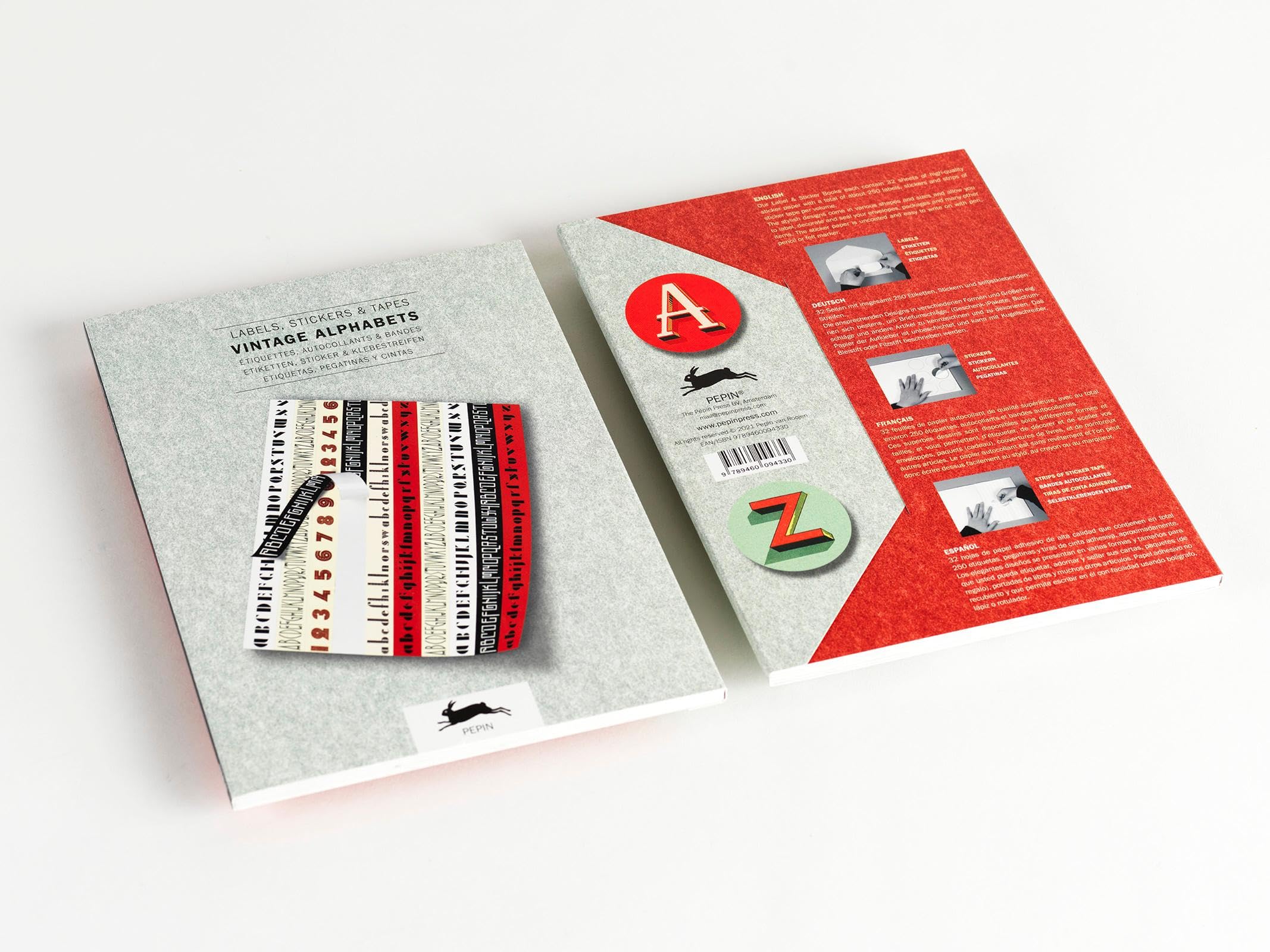 Vintage Alphabets: Label and Sticker Book Film, Art & Culture