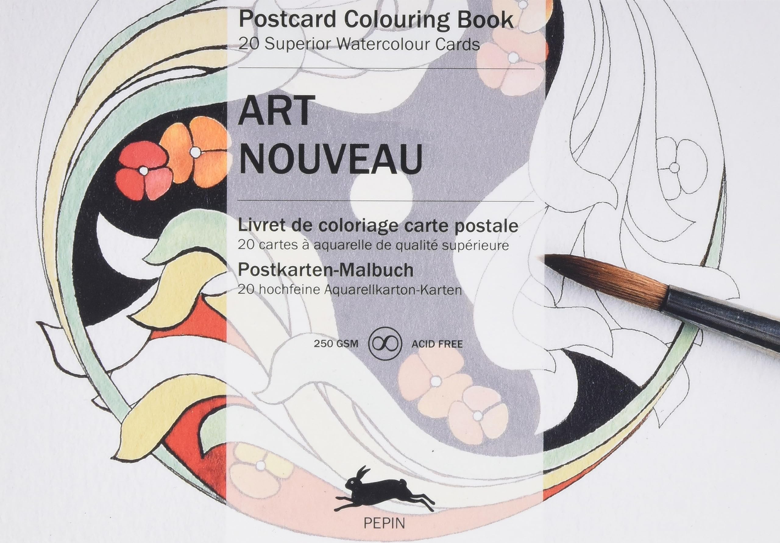 Art Nouveau: Postcard Colouring Book / Postkarten - Malbuch Media & Communication