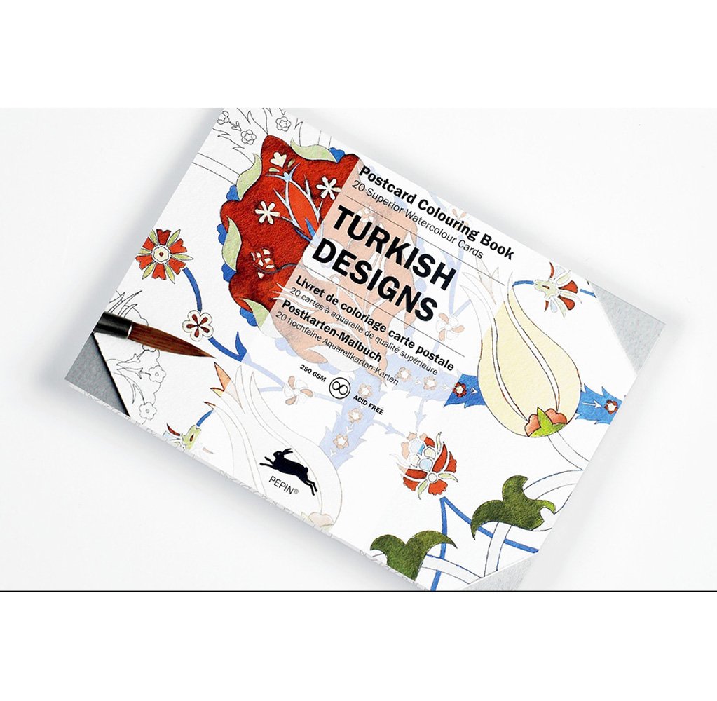 Turkish Designs: Postcard Colouring Book / Postkarten - Malbuch Film, Art & Culture