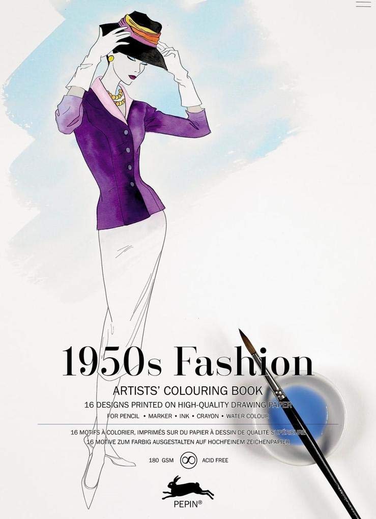 1950s Fashion: Artists' Colouring Book Film, Art & Culture