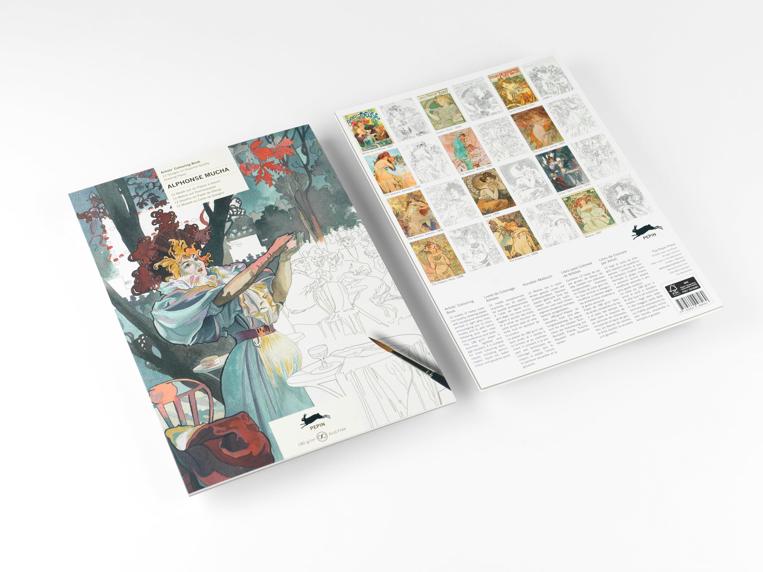 Alphonse Mucha: Artists' Colouring Book (Artists' Colouring Books) Film, Art & Culture