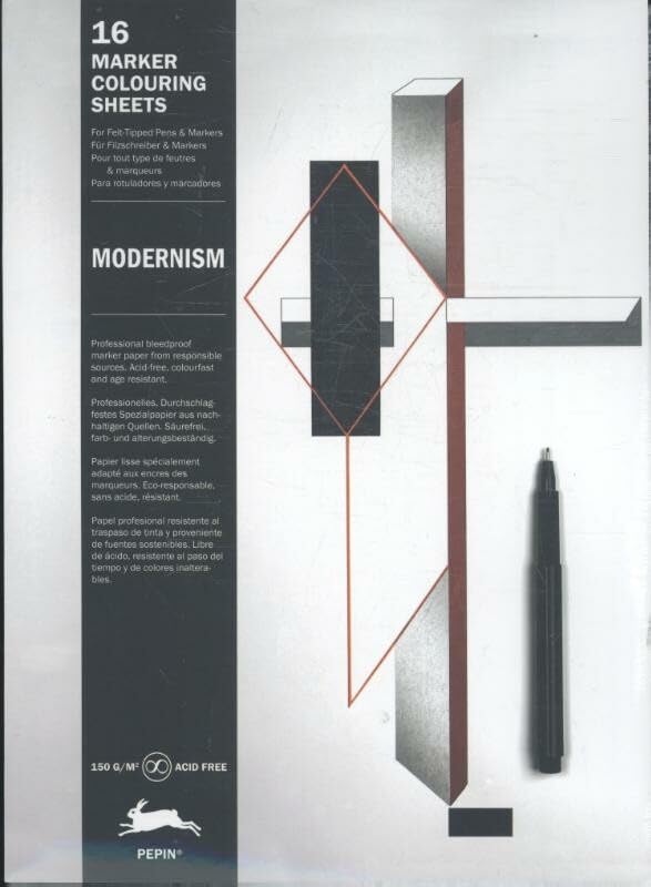 Modernism: Marker Colouring Book Film, Art & Culture