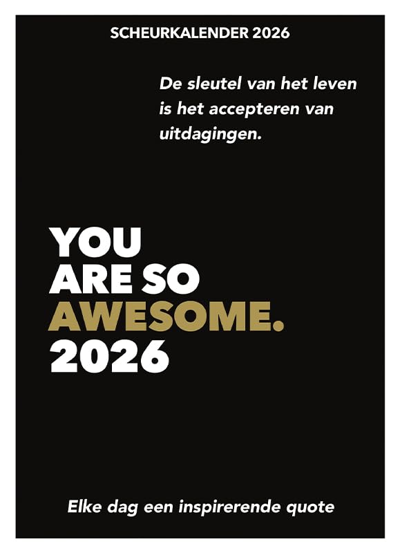 Scheurkalender 2026 You are so awesome.: Elke dag een inspirerende quote book