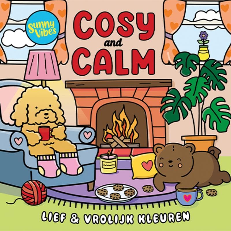 Sunny vibes - Cosy and calm: Lief en vrolijk kleuren book