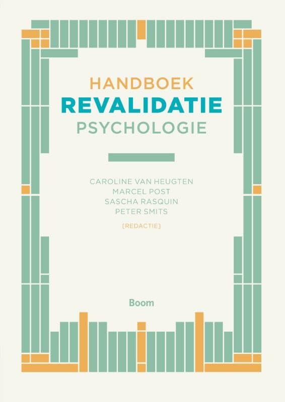 Handboek revalidatiepsychologie book