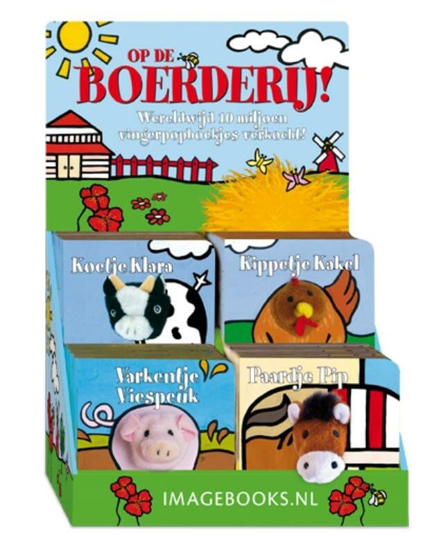 Boederijdieren 4x4 (varken,paard,koe & kip) (Vingerpopboekjes) Books