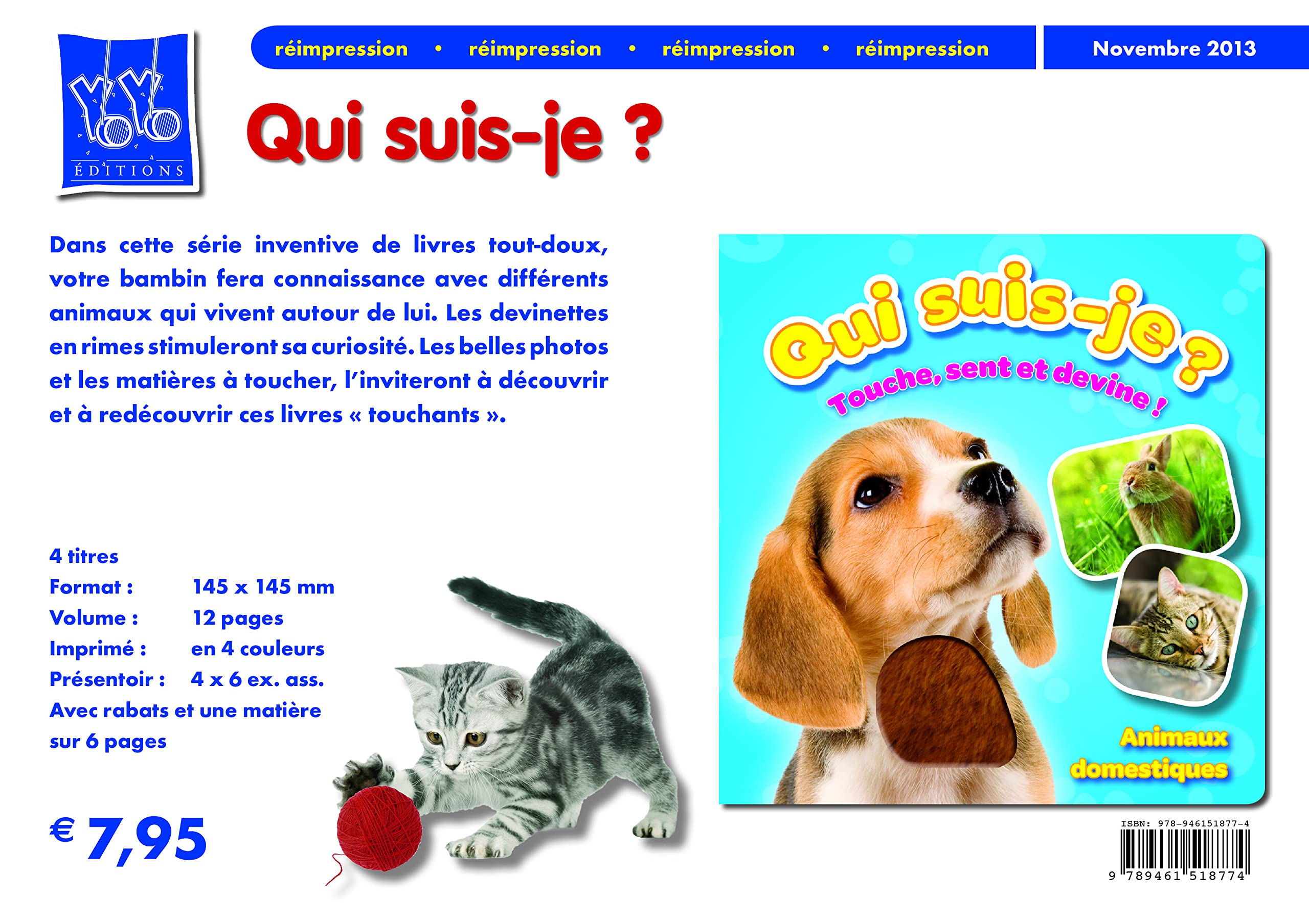 Qui suis-je ? Touche et devine: les animaux domestiques book