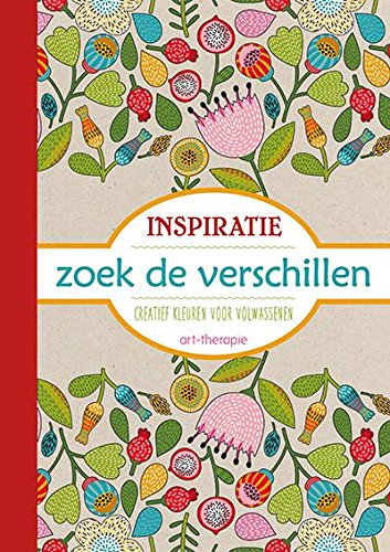 Inspiratie: creatief kleuren voor volwassenen, art-therapie, zoek de verschillen book