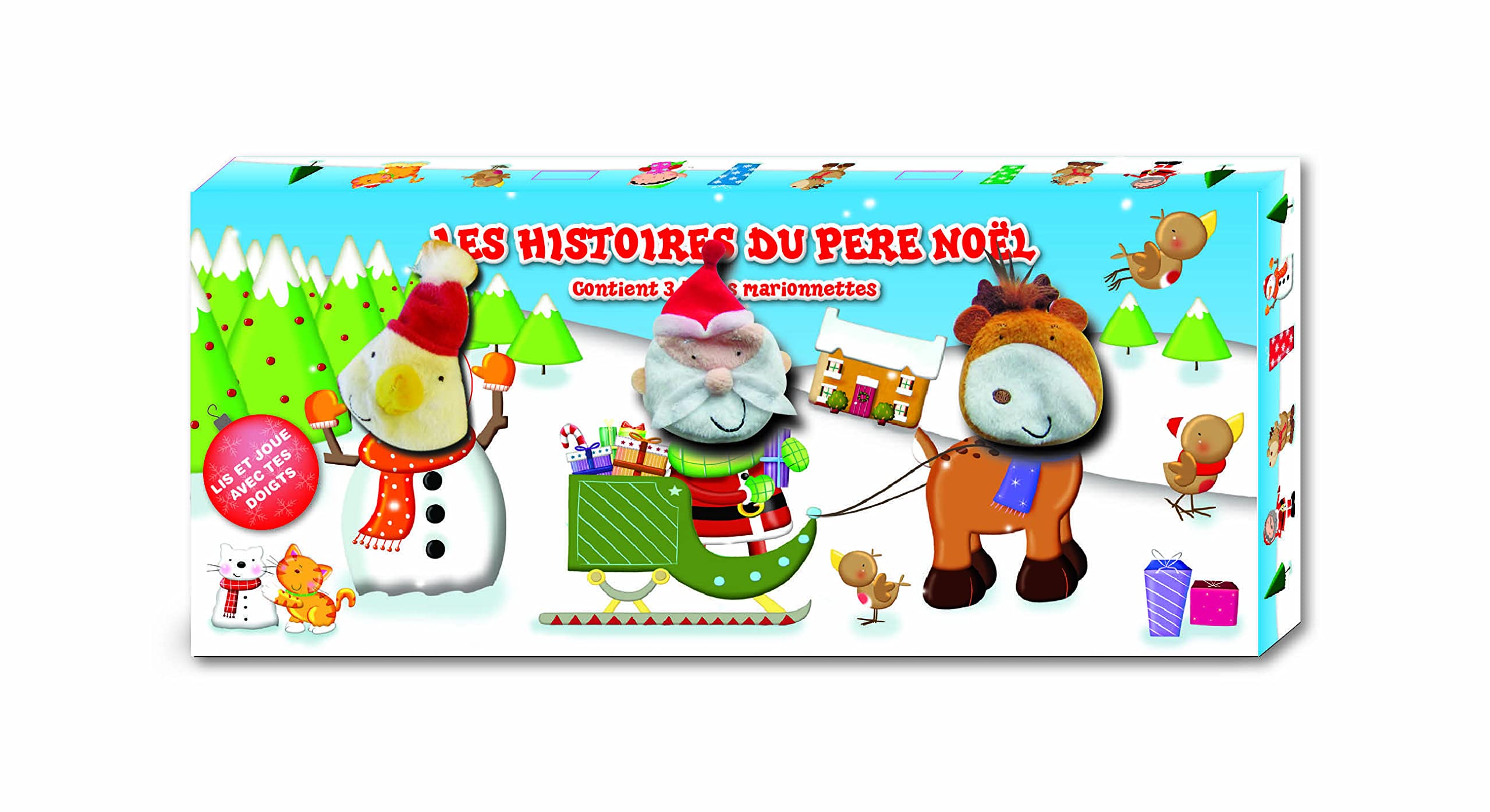 Les histoires du père noel: Mon coffret de 3 livres avec marionnettes book