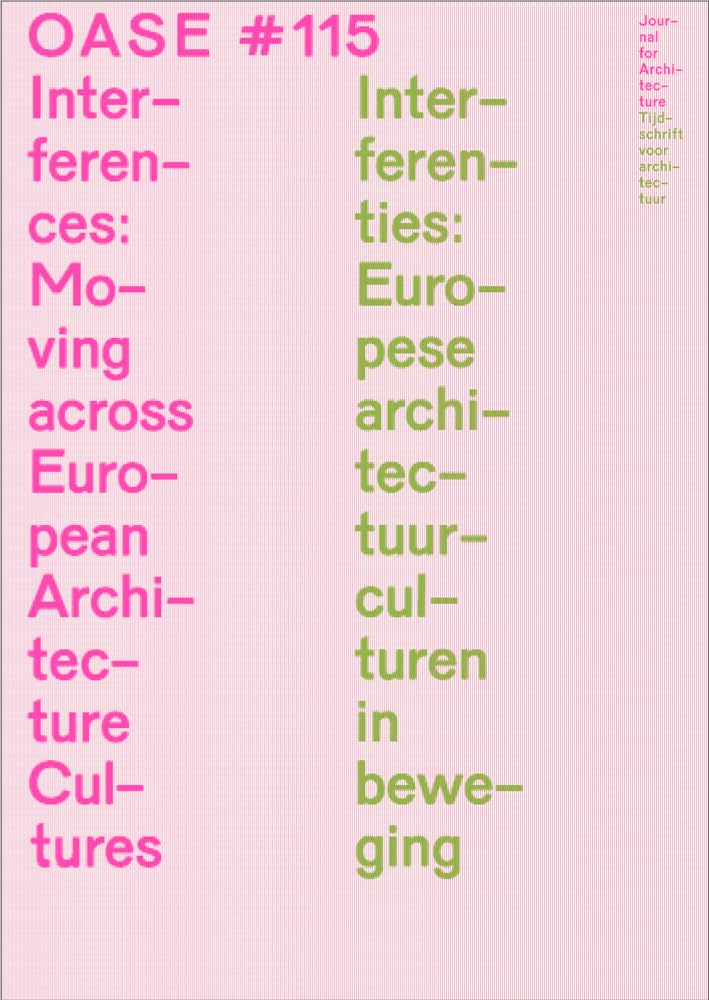 Oase 115: Interferences Moving Across European Architecture Cultures book