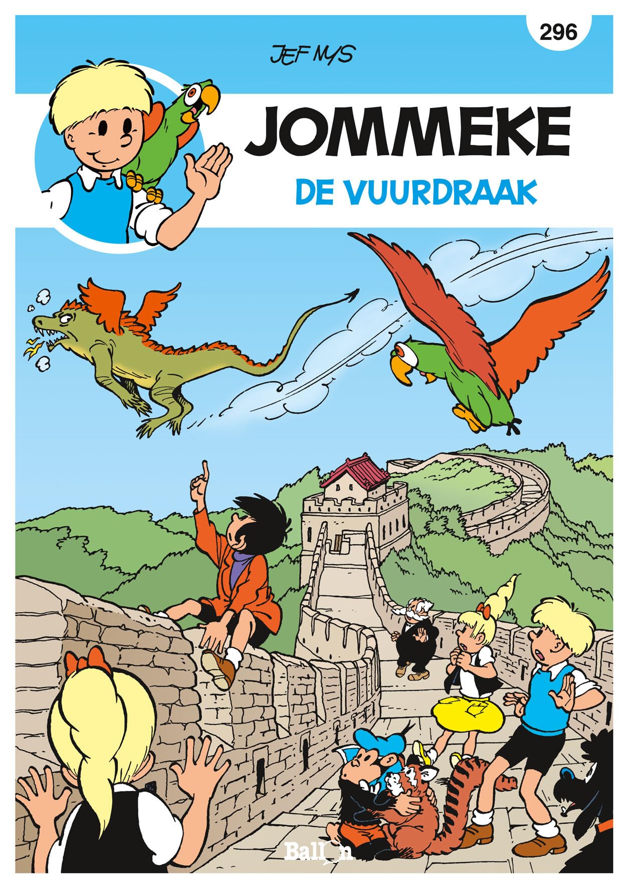 De vuurdraak (De belevenissen van Jommeke, 296) Manga