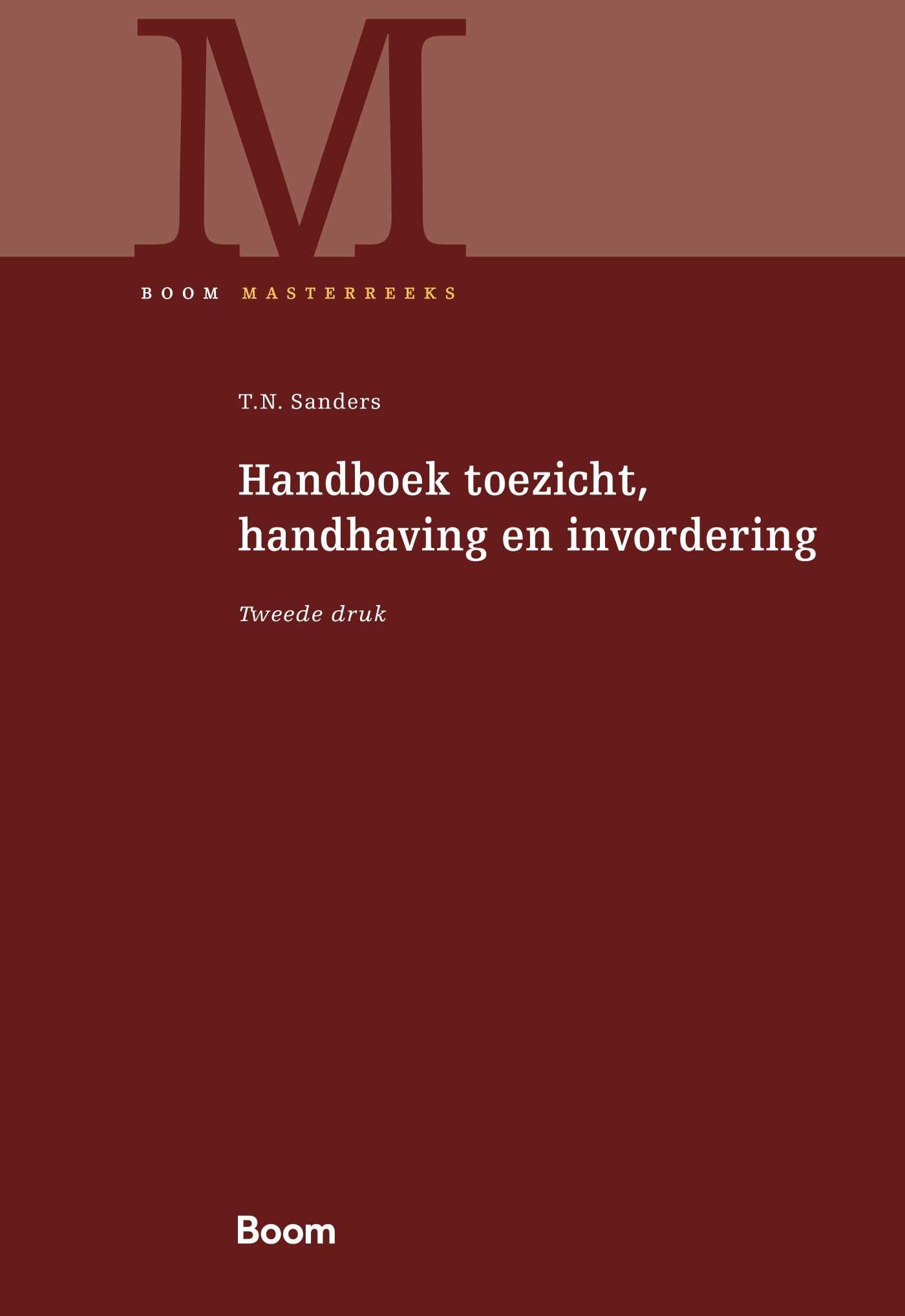 Handboek toezicht, handhaving en invordering book