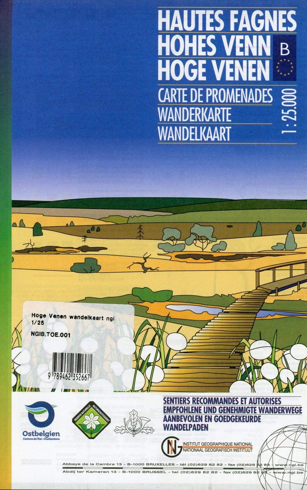 Wanderkarte Hohes Venn: Carte de Promenades / Wandelkaart Leisure, Home & Garden