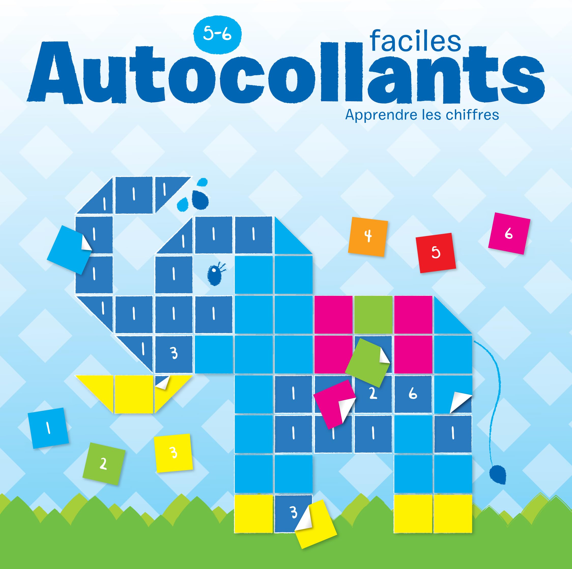 Autocollants faciles 5-6 ans: apprendre les chiffres book