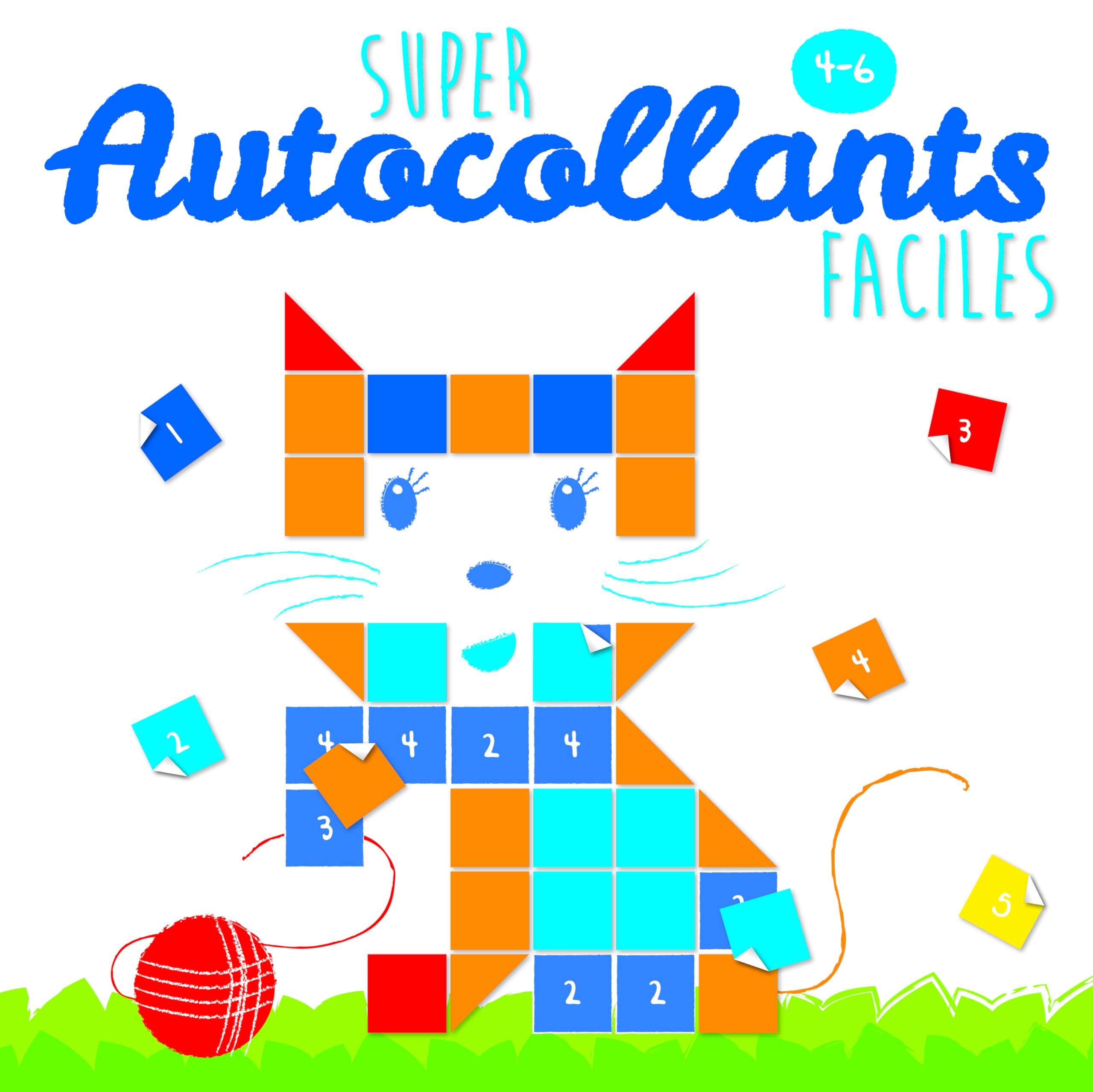 4-6 ans super autocollants faciles book