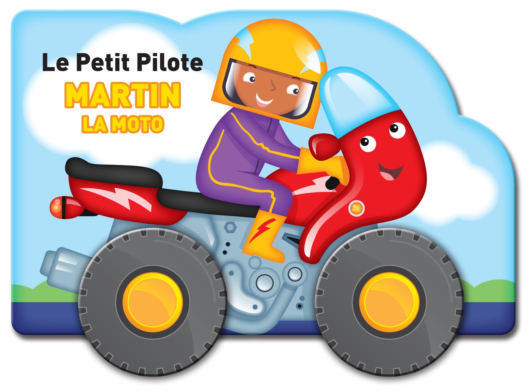 Le petit pilote Martin la moto book
