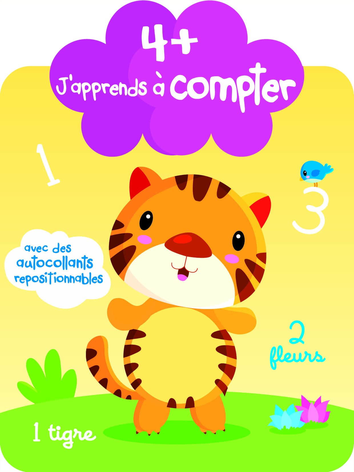 J'apprends à compter 4+: avec des autocollants repositionnables Tiptoi & Games
