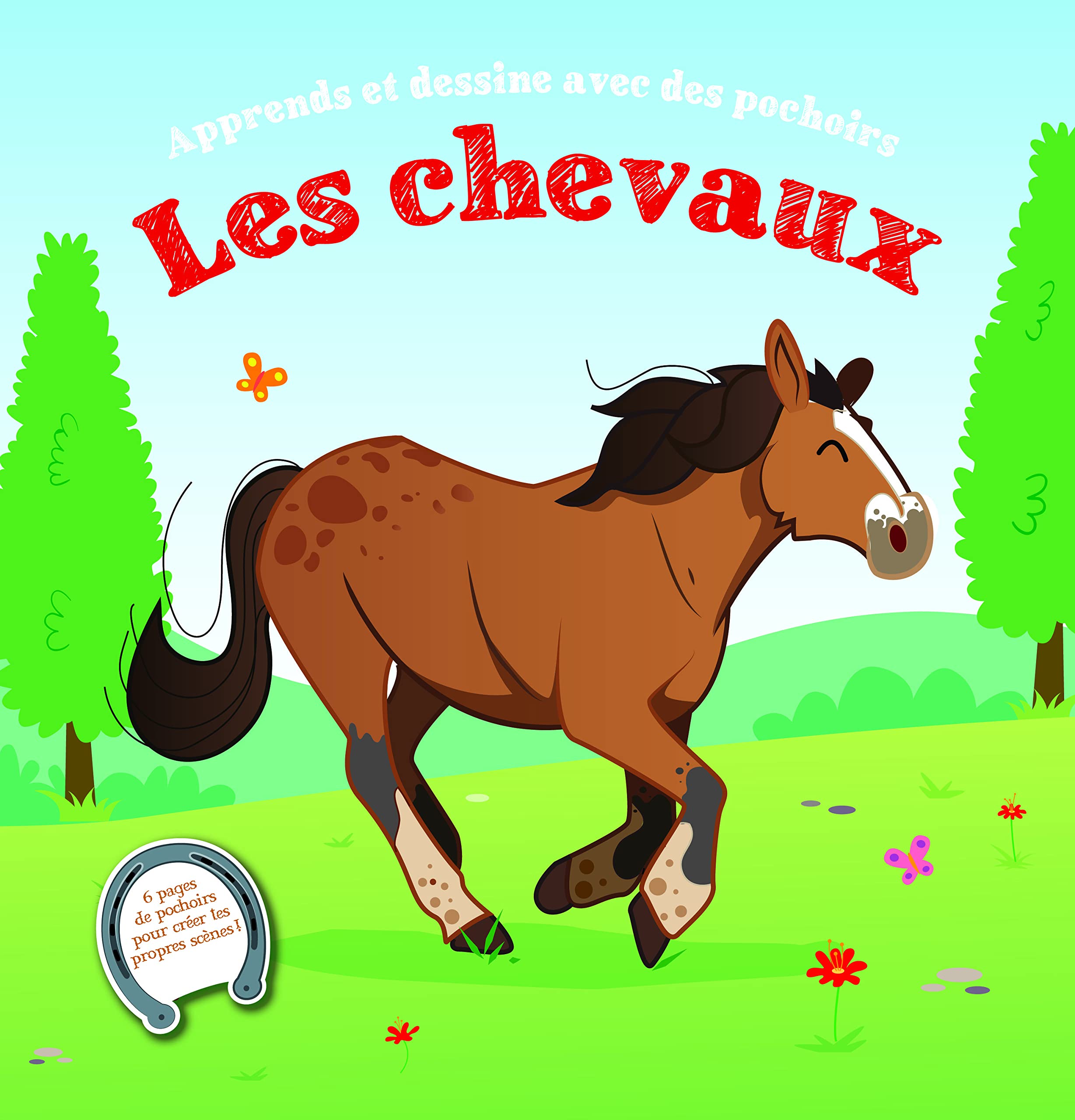Les chevaux: 6 pages de pochoirs pour créer tes propres décors Tiptoi & Games