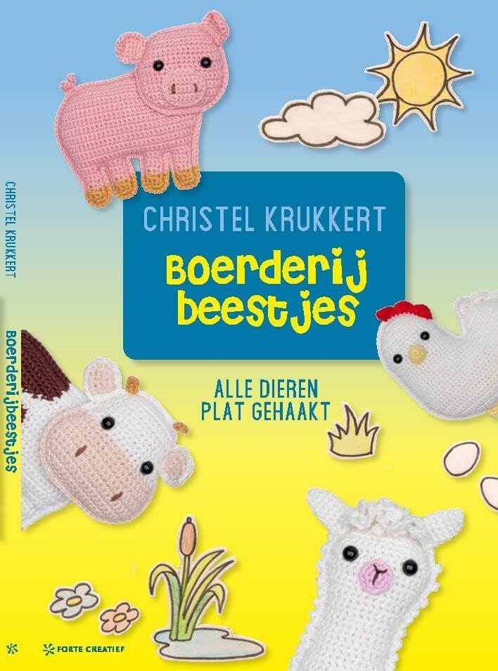 Boerderijbeestjes: alle dieren plat gehaakt (Christels amigurumi) Hobbies & Crafts