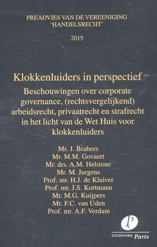 Klokkenluiders in perspectief 2015 book