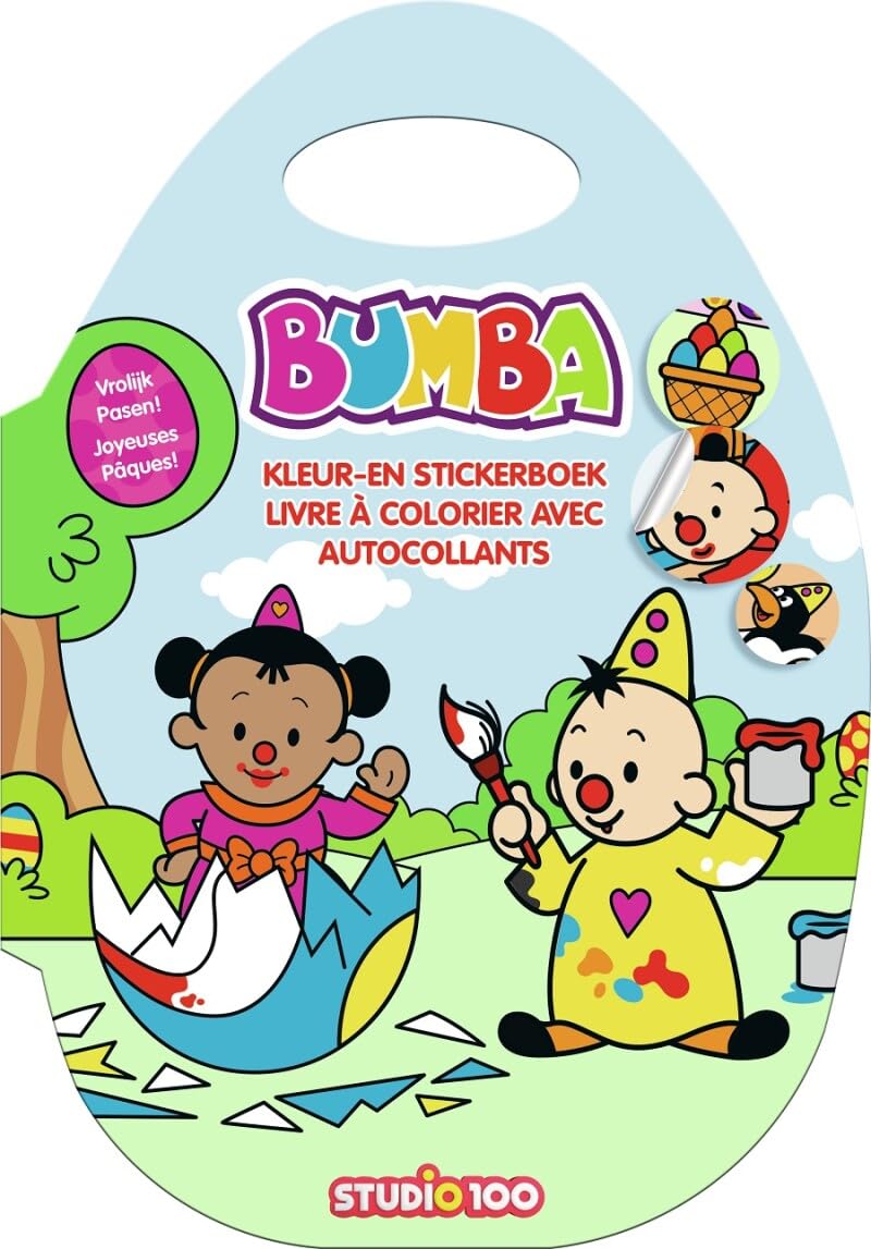 Bumba : kleur- en stickerboek - Pasen book