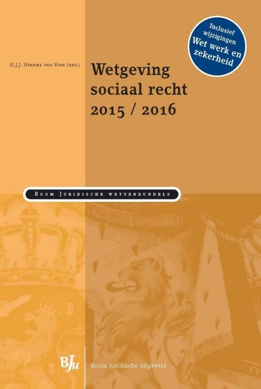 Wetgeving sociaal recht 2015/2016 book