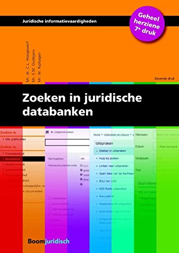 Zoeken in juridische databanken book