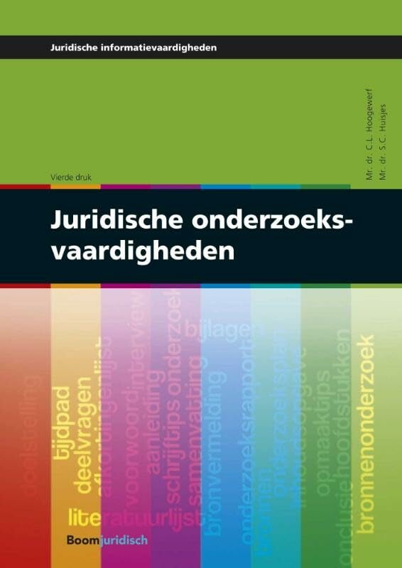 Juridische onderzoeksvaardigheden book