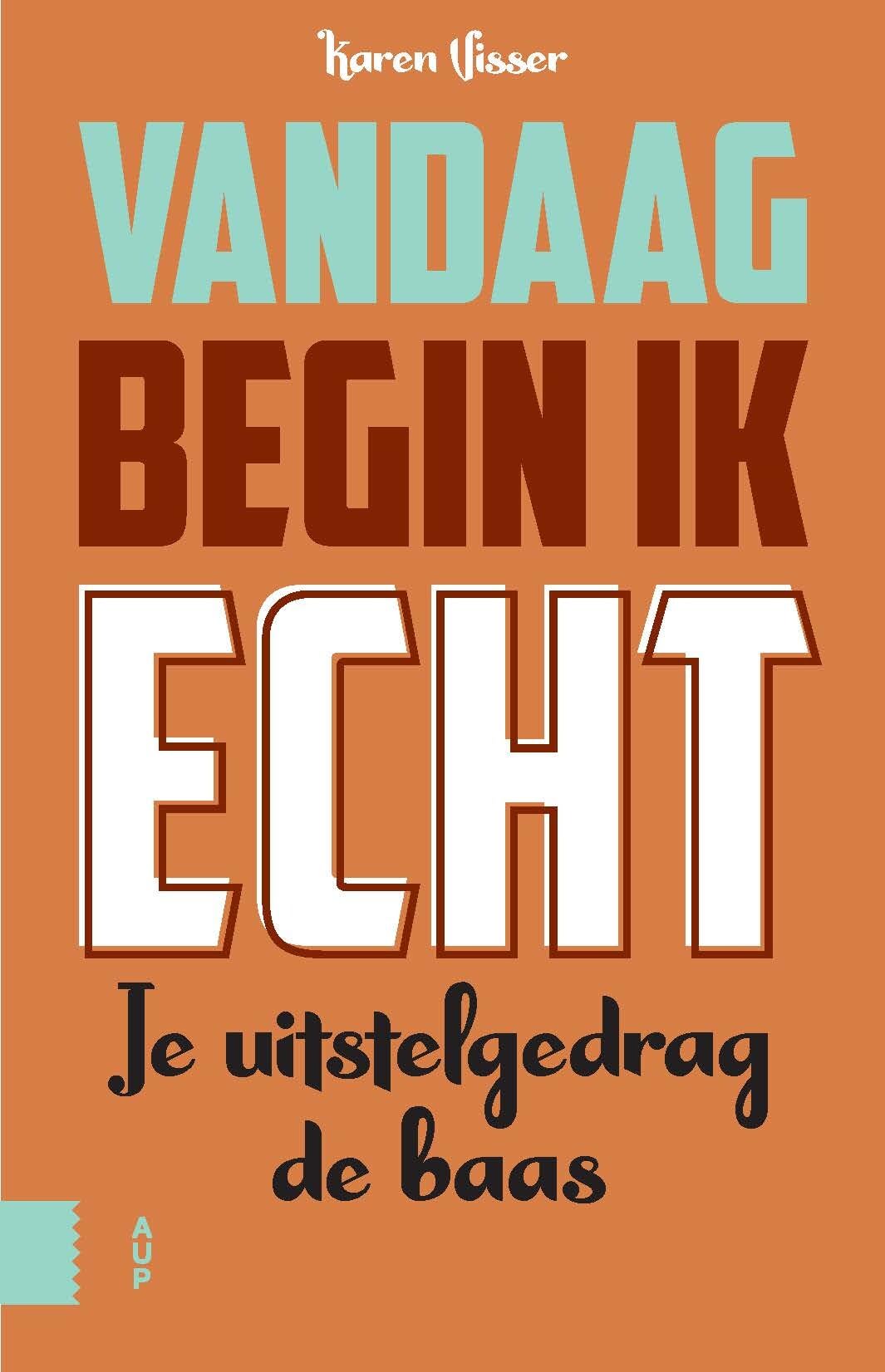 Vandaag begin ik echt: je uitstelgedrag de baas book