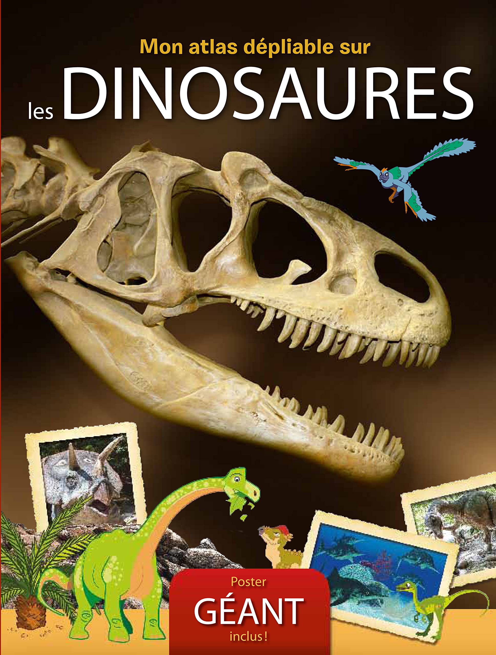 Dinosaures: Contient une affiche geante détachable book