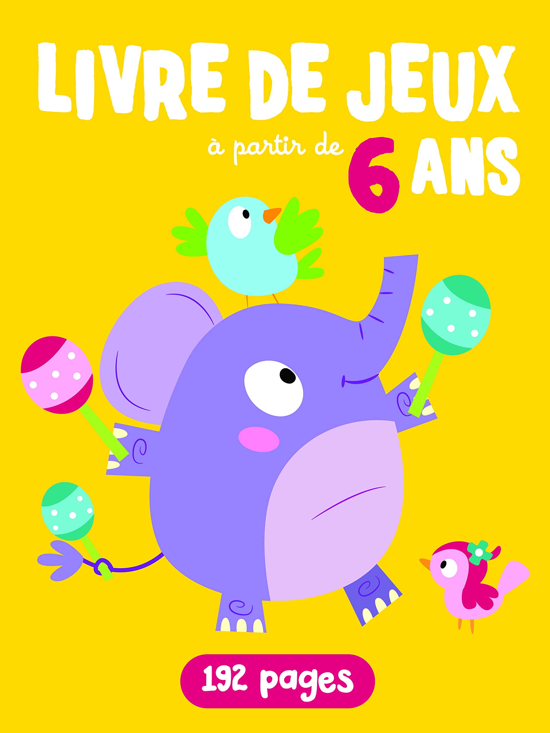 Livre de jeux éléphant à partir de 6 ans book