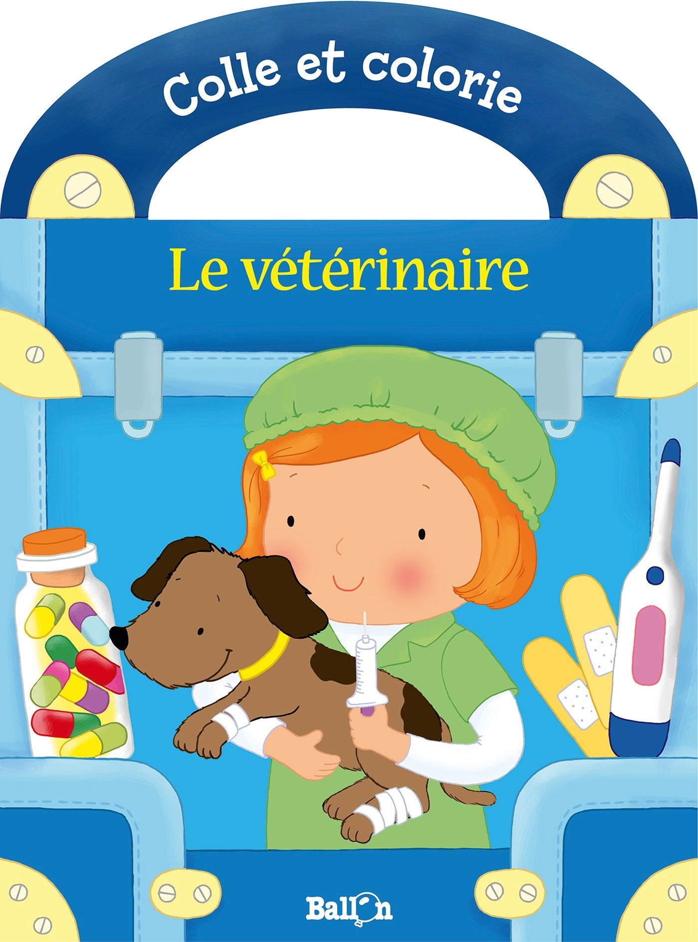 Ma mallette de vétérinaire: Colle et colorie book