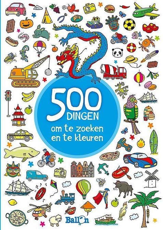 500 dingen om te zoeken en te kleuren voor jongens (500 dingen om te zoeken en te kleuren, 1) Tiptoi & Games