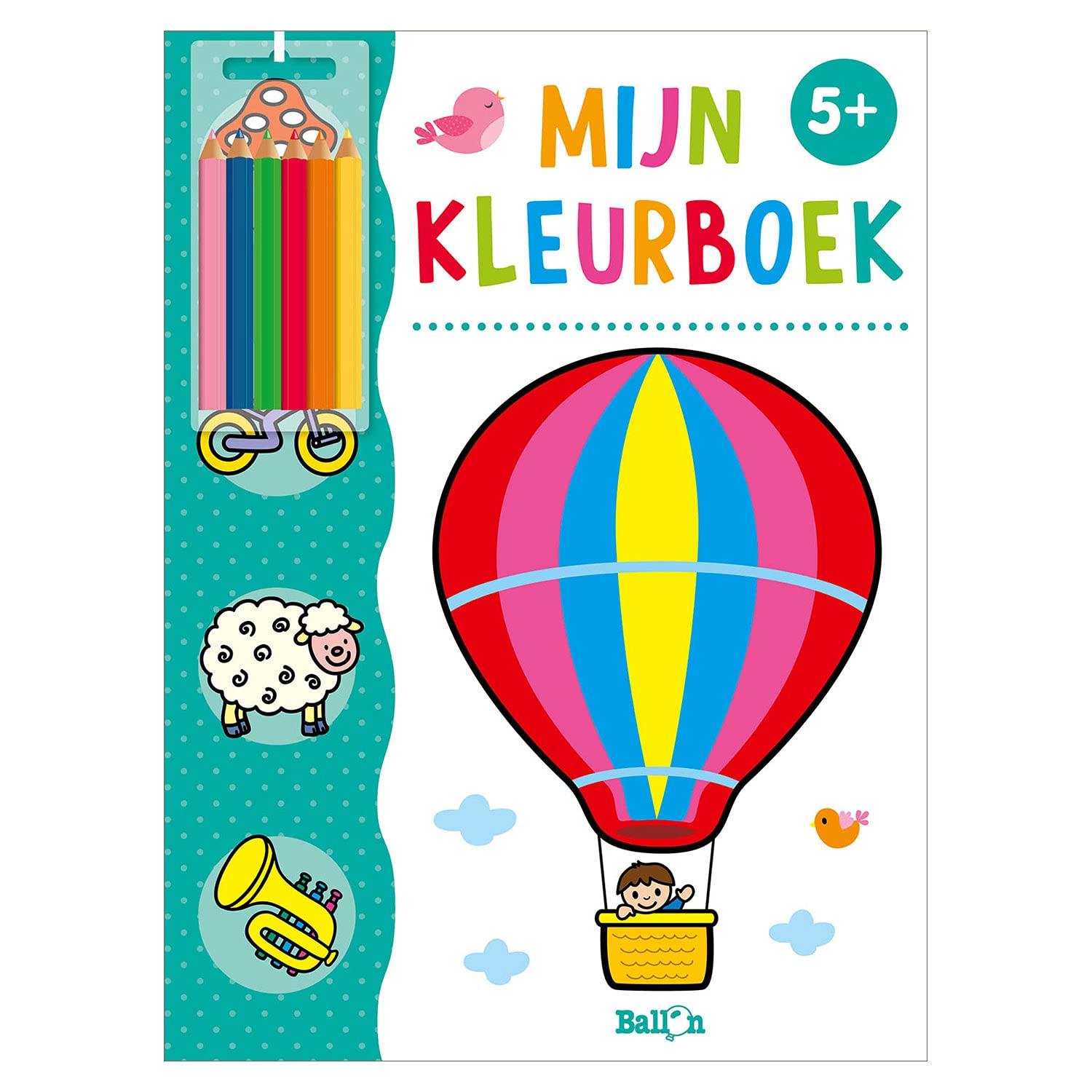 Mijn kleurboek (met kleurpotloodjes) 5+ book