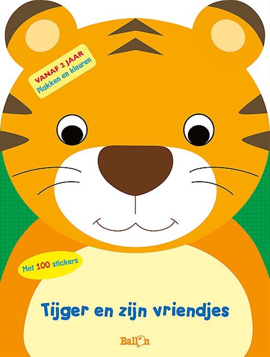 Tijger en zijn vriendjes (plakken en kleuren) book
