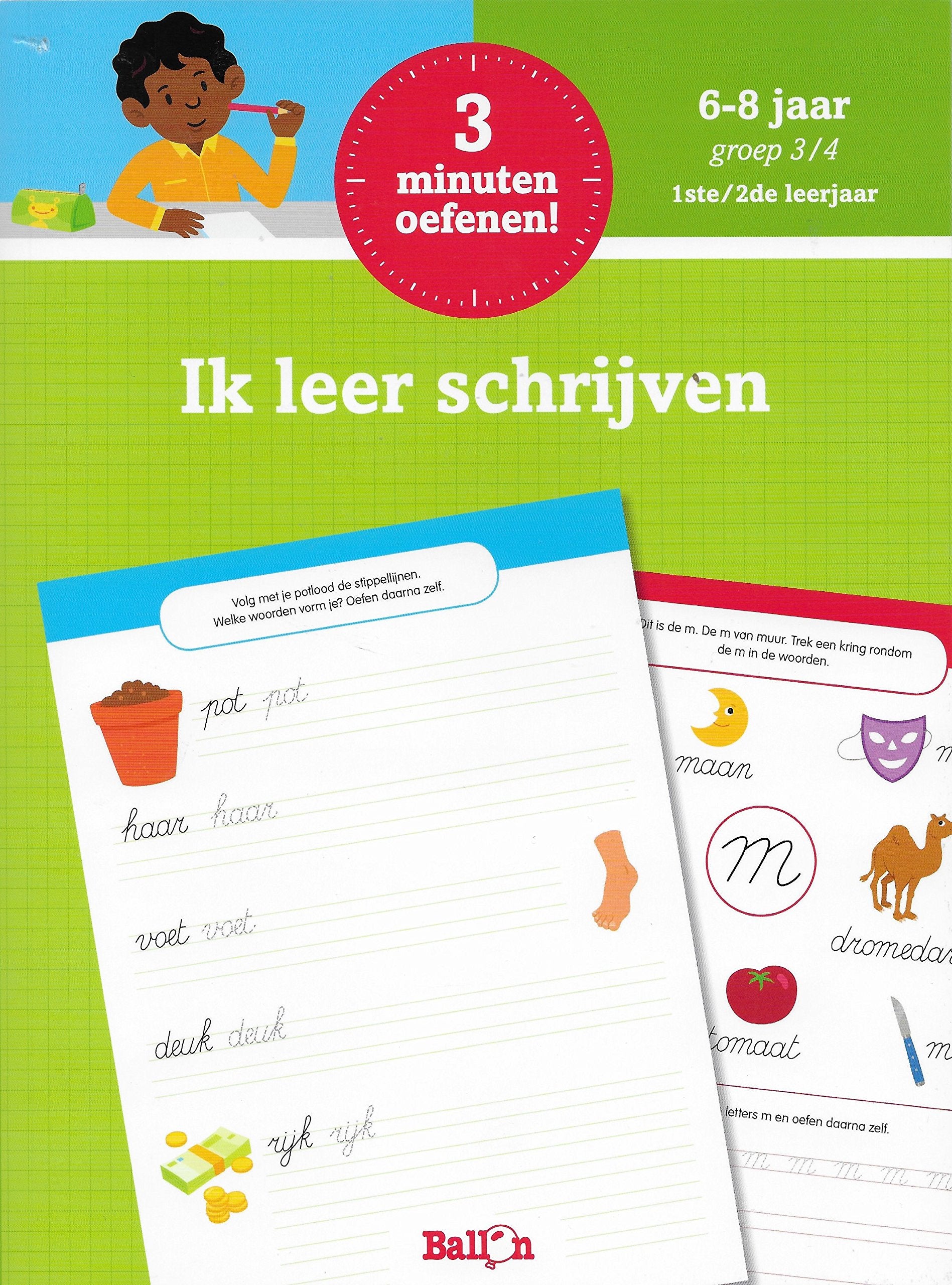 3 minuutjes oefenen - Ik leer schrijven book