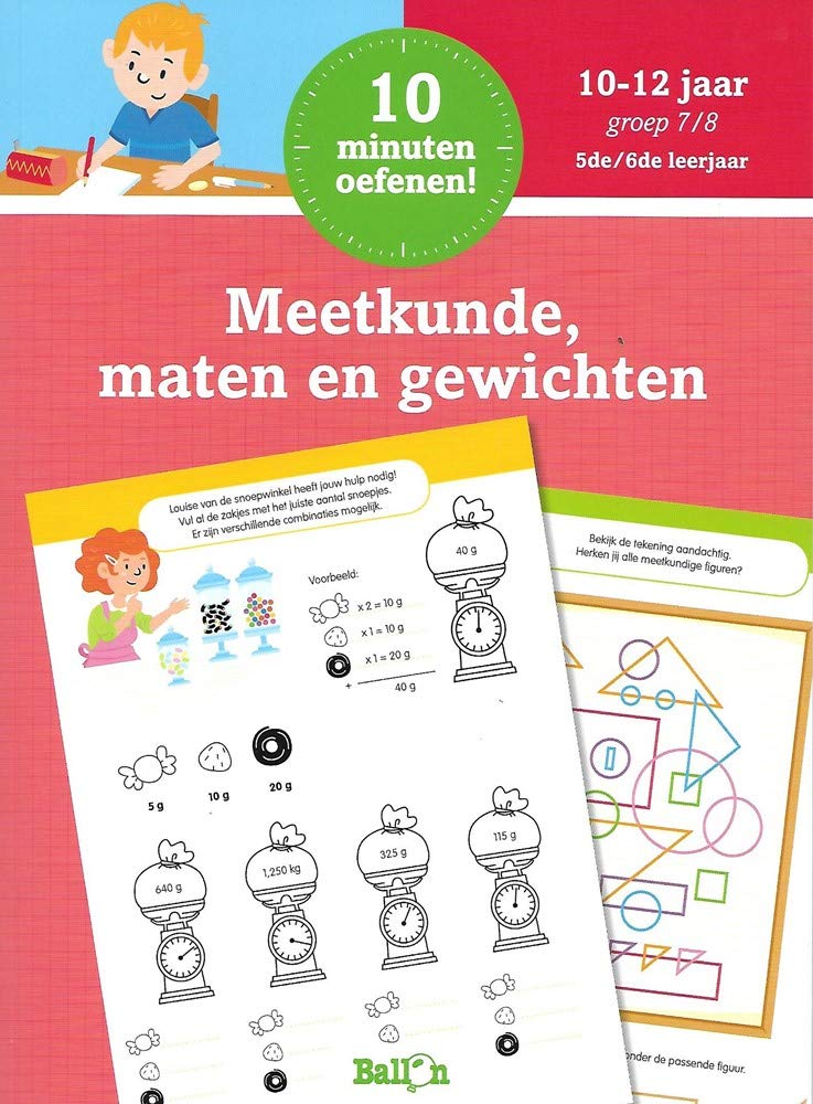 10 minuutjes oefenen - Meetkunde, maten en gewichten book