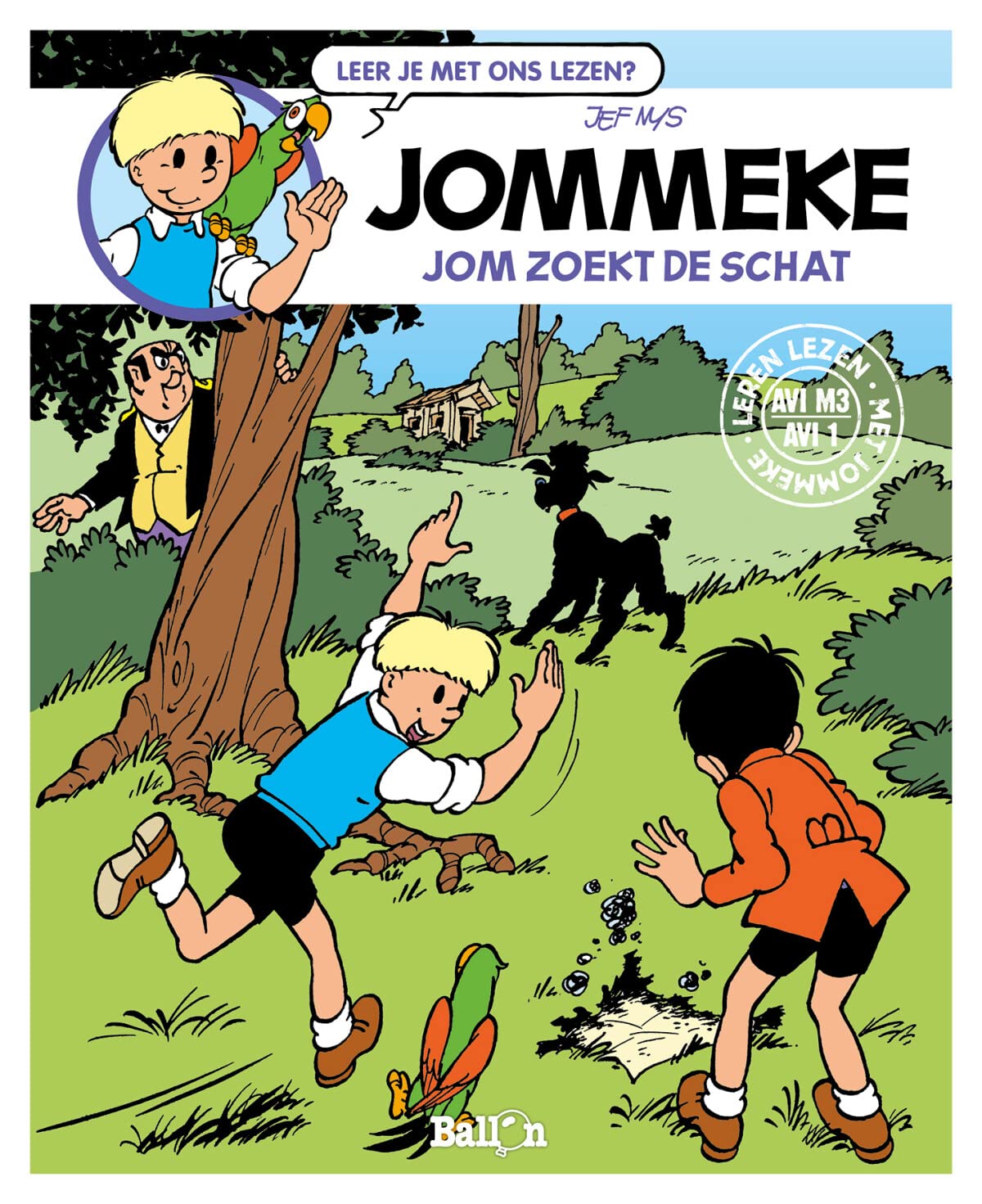 Jom zoekt de schat (Leren lezen met Jommeke) Novels & Short Stories