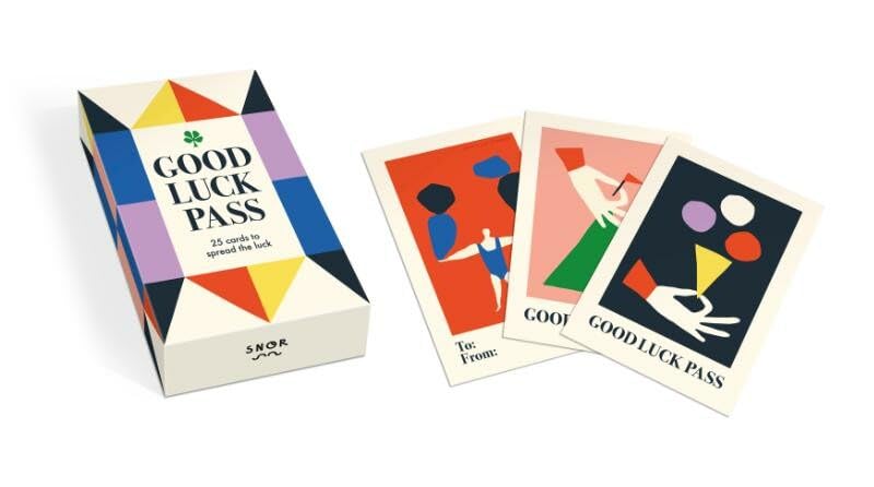 Cheerful Good Luck Pass: doosje met 25 gelukspasjes om uit te delen book