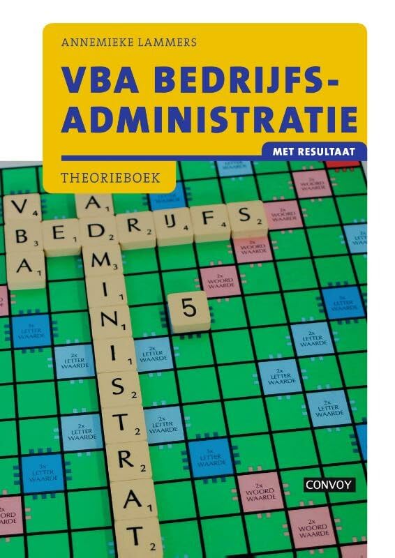 VBA Bedrijfsadministratie met resultaat Theorieboek book