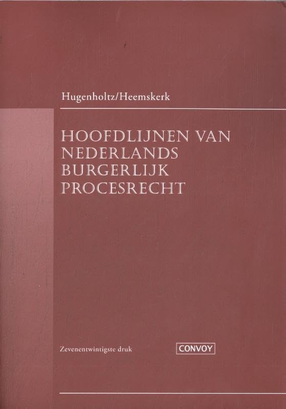 Hoofdlijnen van Nederlands burgerlijk procesrecht book