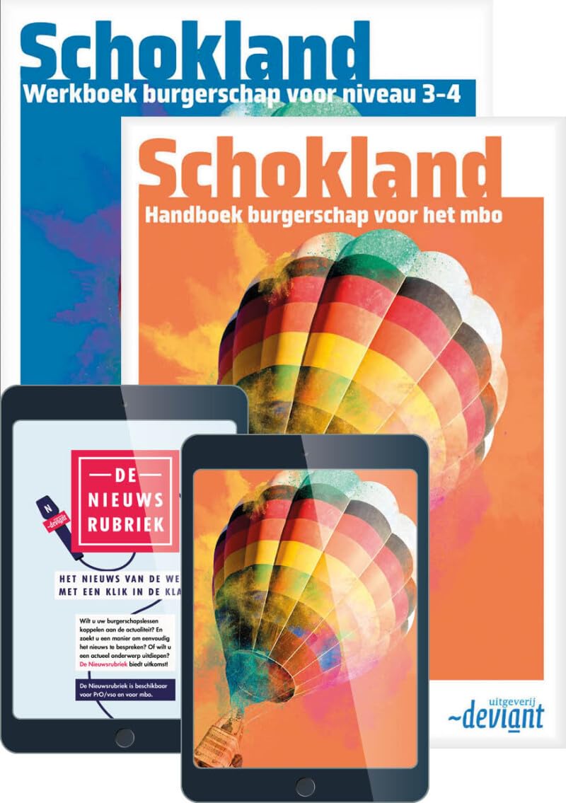 Schokland niveau 3-4: Startpakket: handboek, werkboek + online book