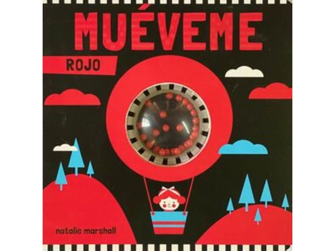 Mueveme Rasselbuch, Rot, Hardcover, 15 x 15 cm Books