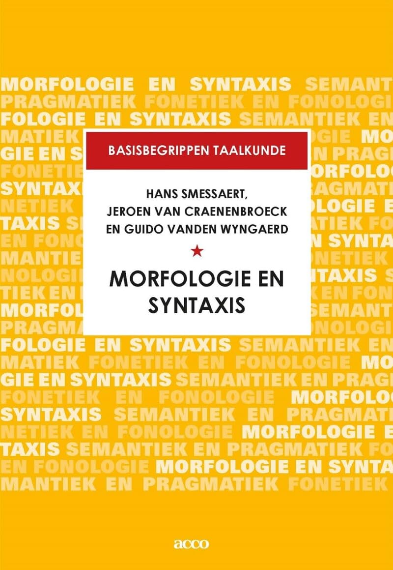 Morfologie en syntaxis (Basisbegrippen taalkunde) Medicine