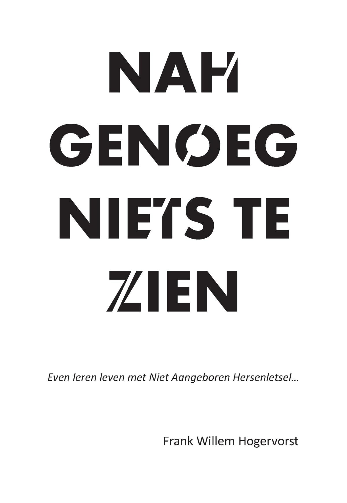 NAHgenoeg niets te zien: Even leren leven met niet aangeboren hersenletsel... book