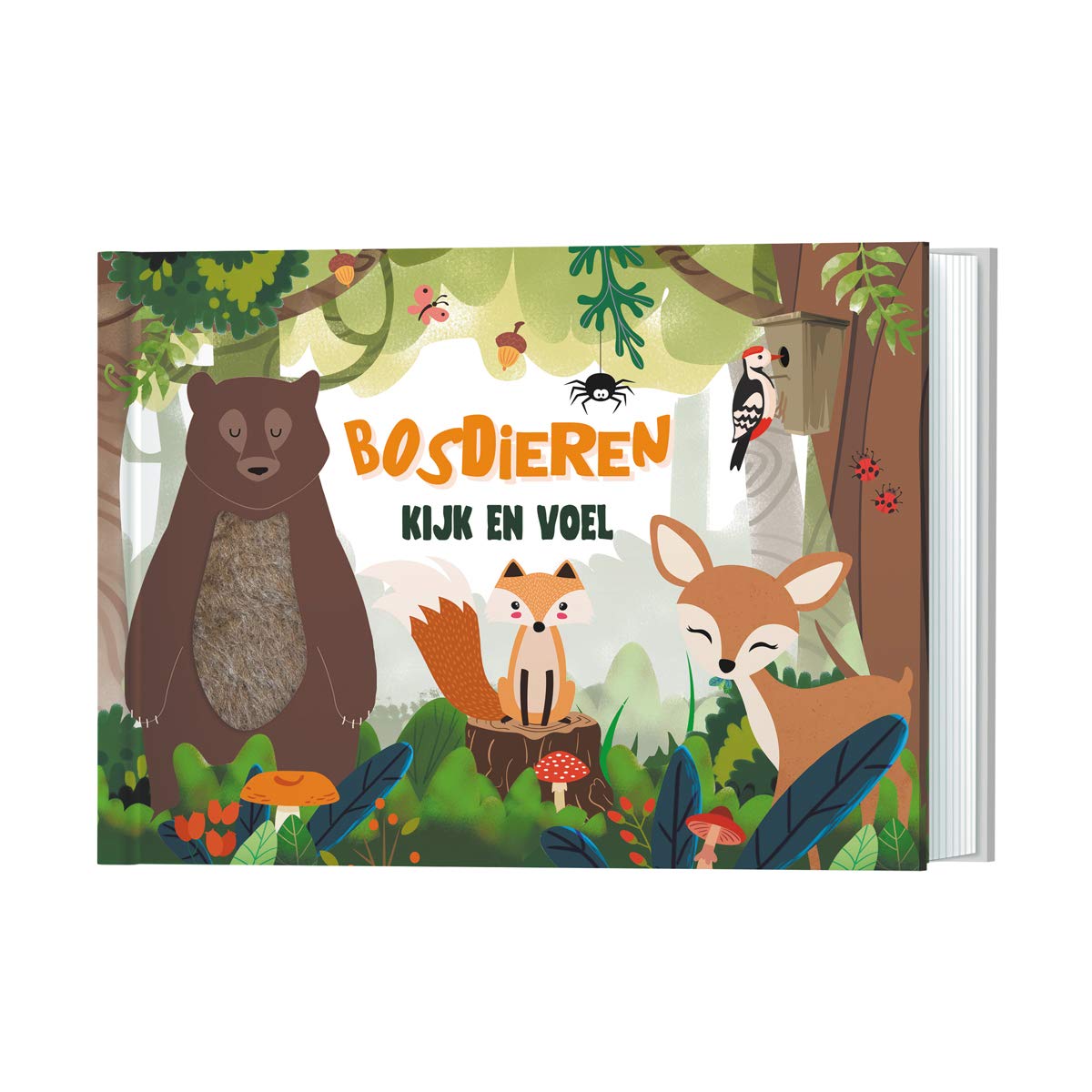 Bosdieren: kijk en voel Children's books