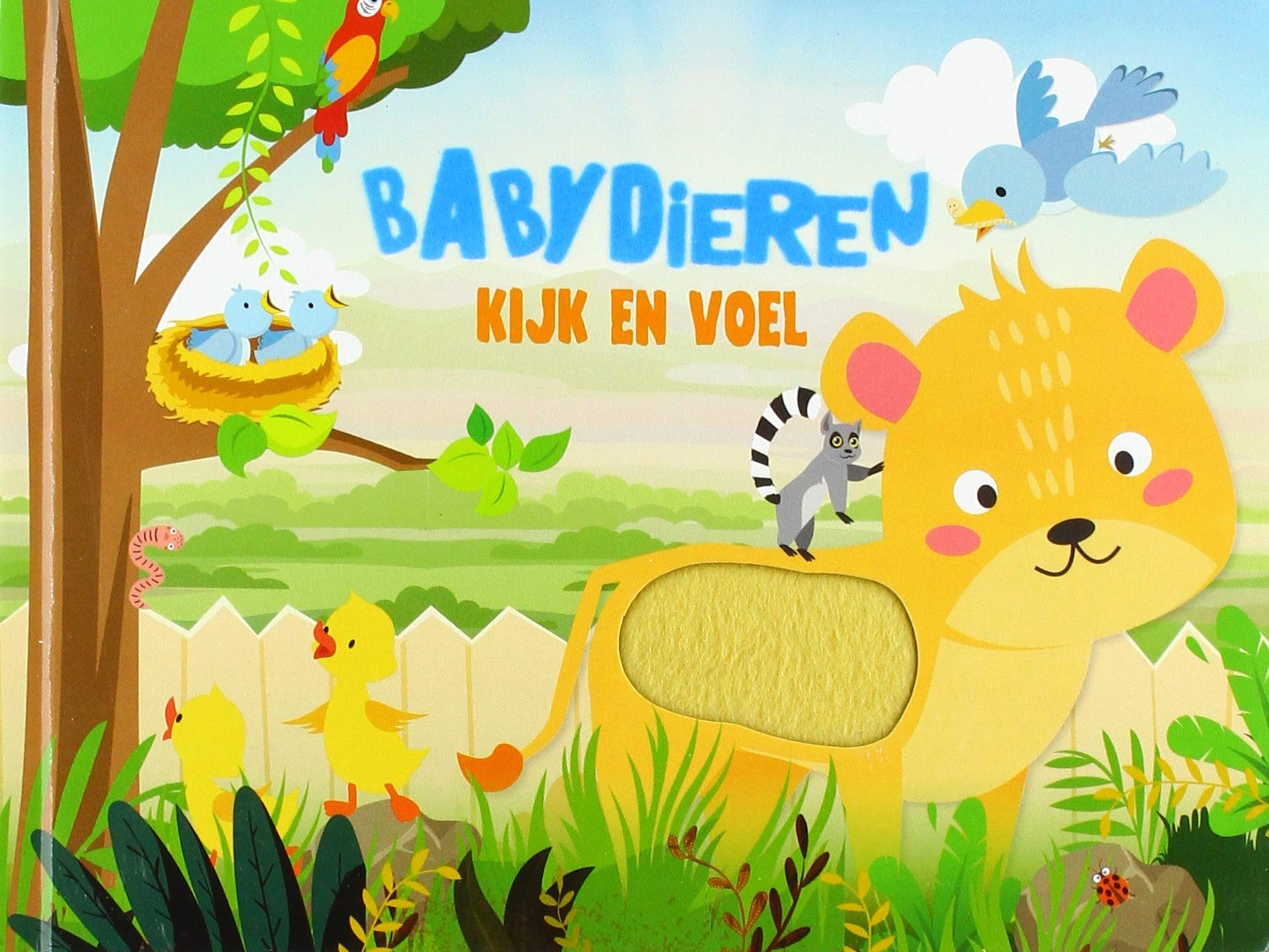 Babydieren: kijk en voel book