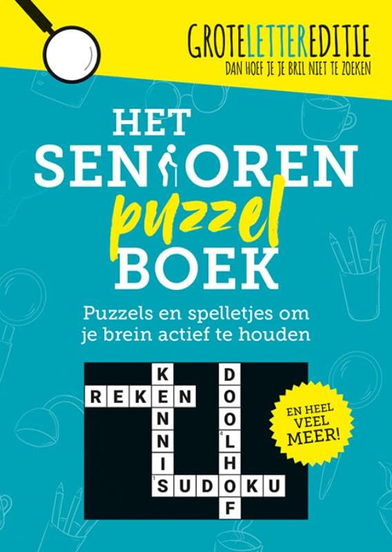 Het seniorenpuzzelboek: Puzzels en spelletjes om je brein actief te houden book