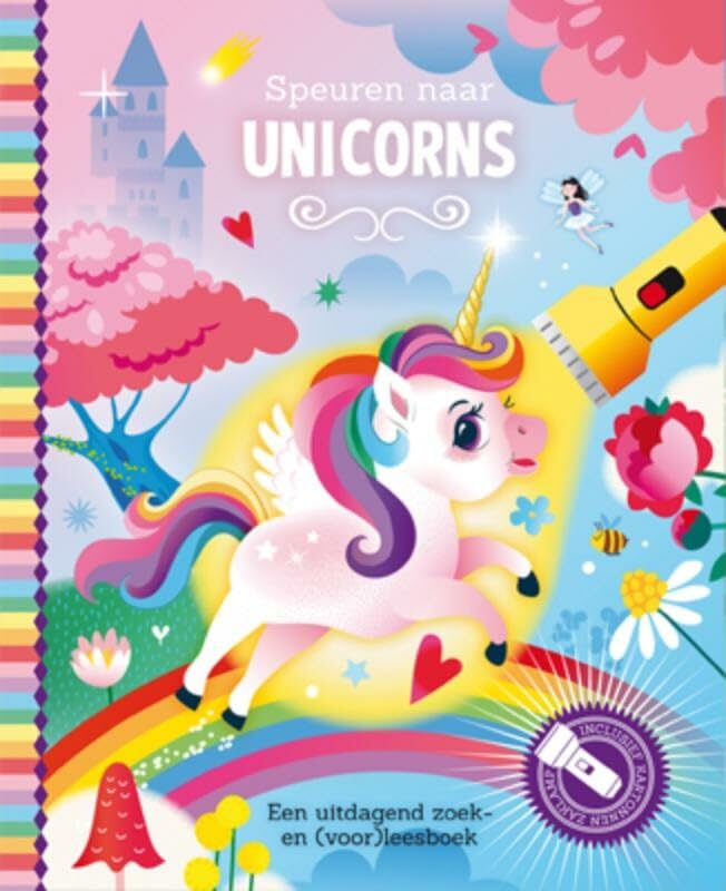 Speuren naar unicorns: een uitdagend zoek- en (voor)leesboek book