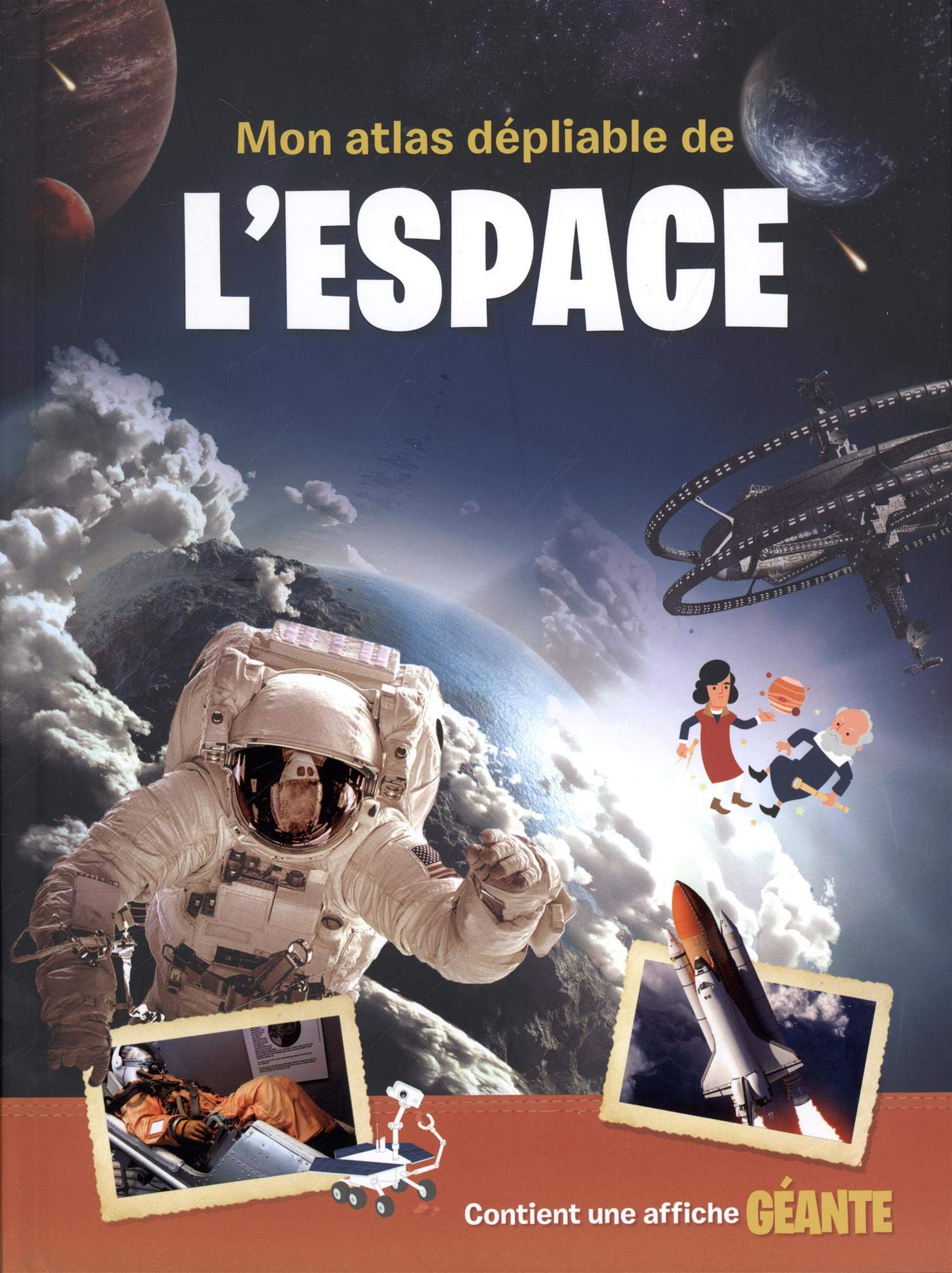 L'espace: Contient une affiche géante book